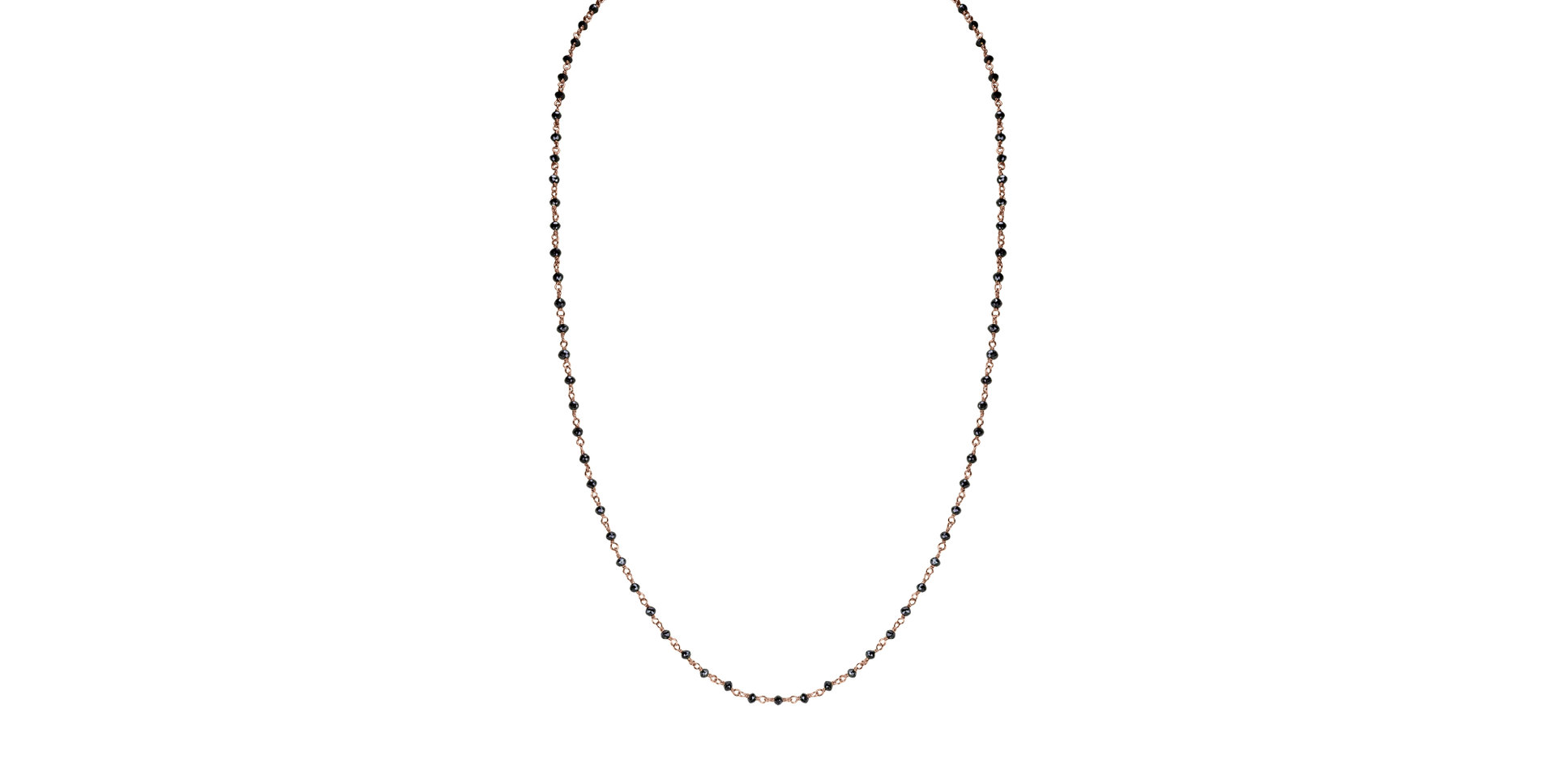 Náhrdelník s černými diamanty Dark Melody