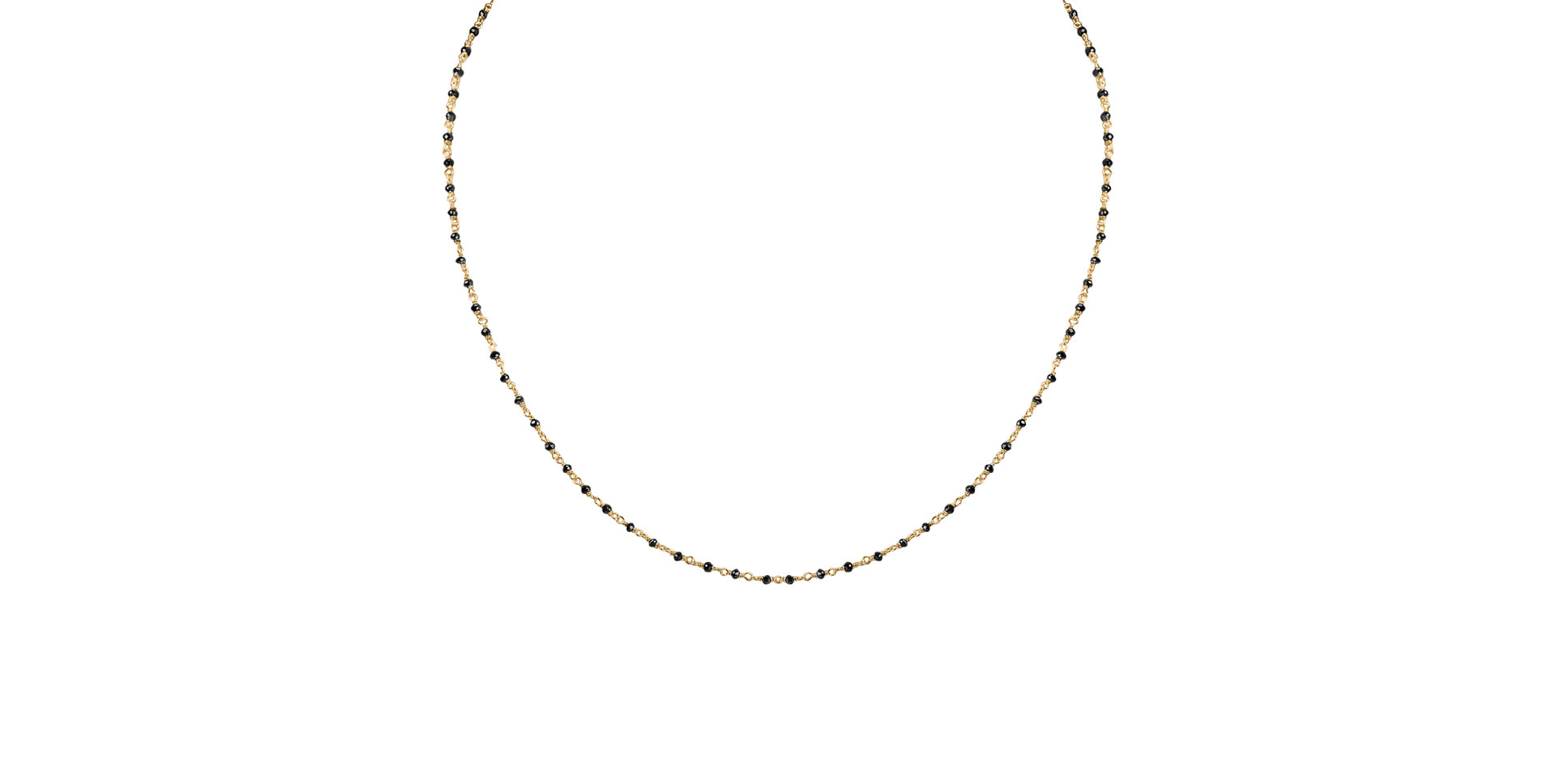 Náhrdelník s černými diamanty Dark Melody
