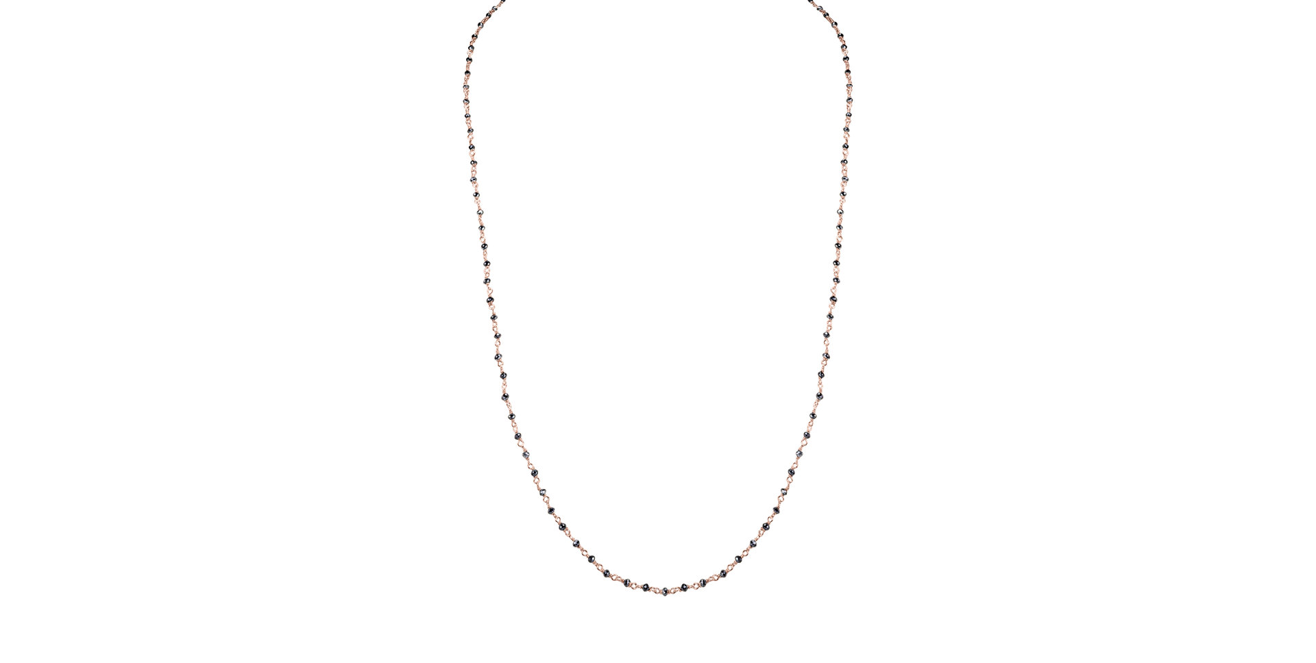 Náhrdelník s černými diamanty Dark Melody