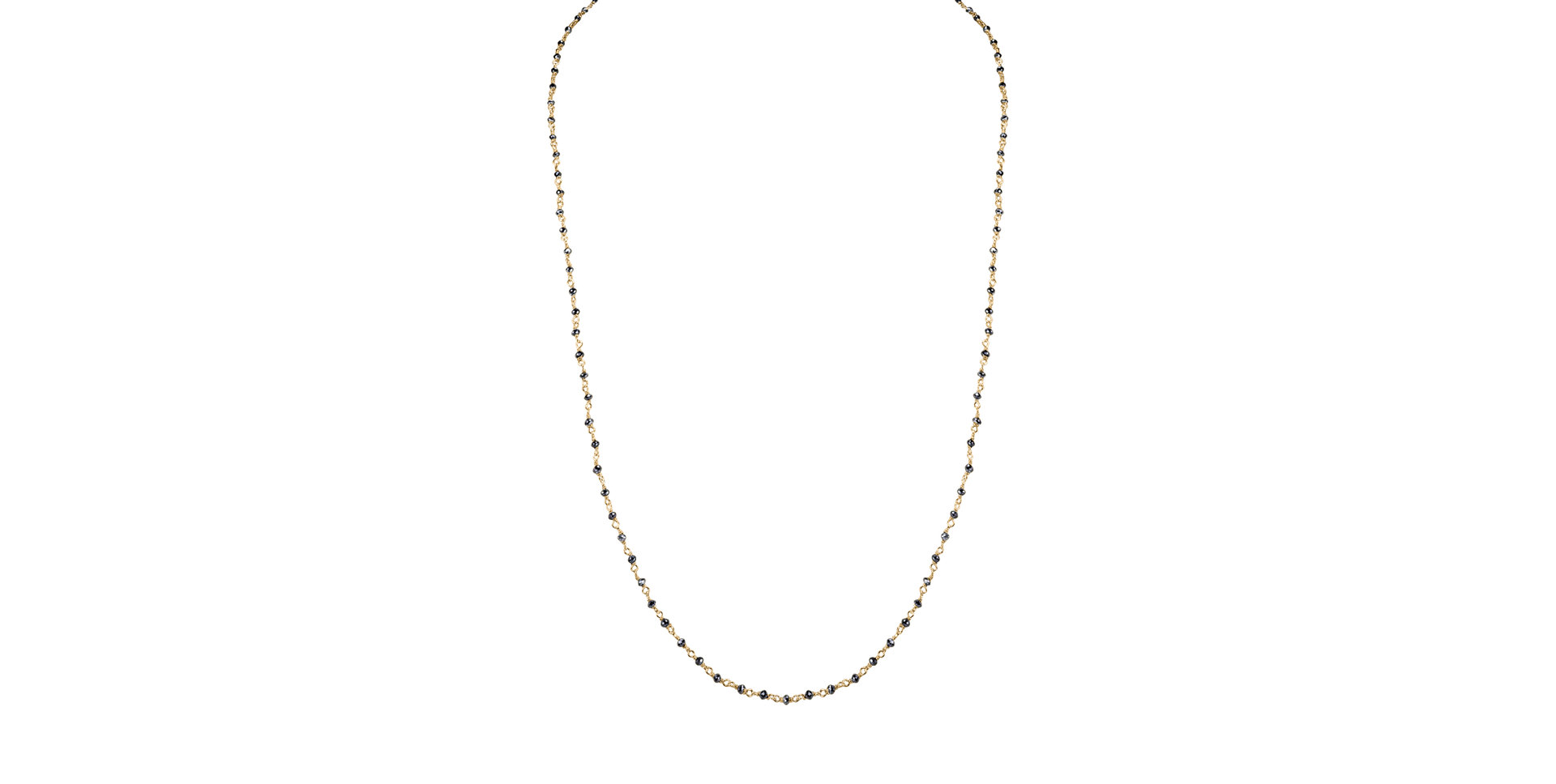 Náhrdelník s černými diamanty Dark Melody