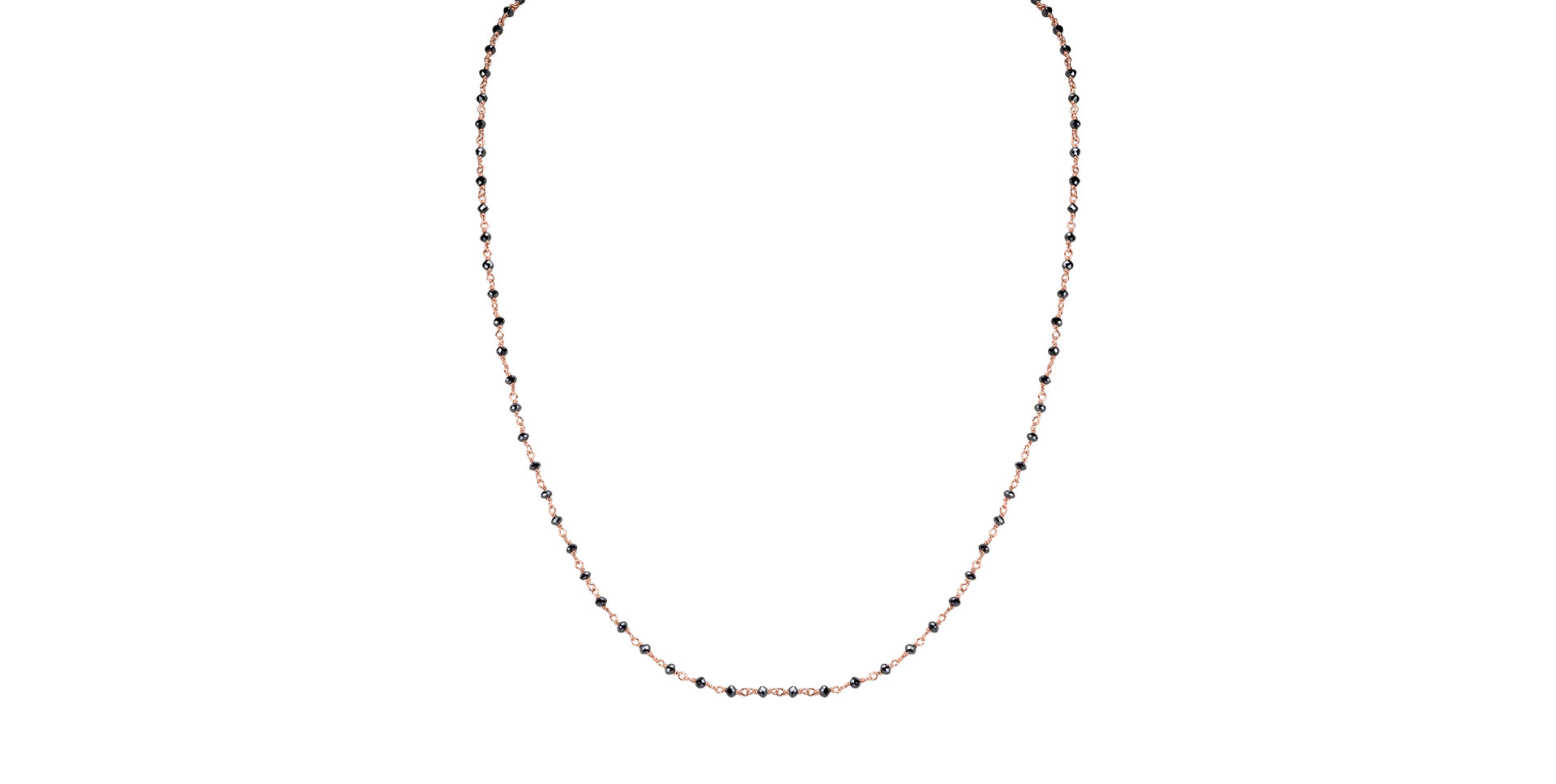 Náhrdelník s černými diamanty Dark Melody