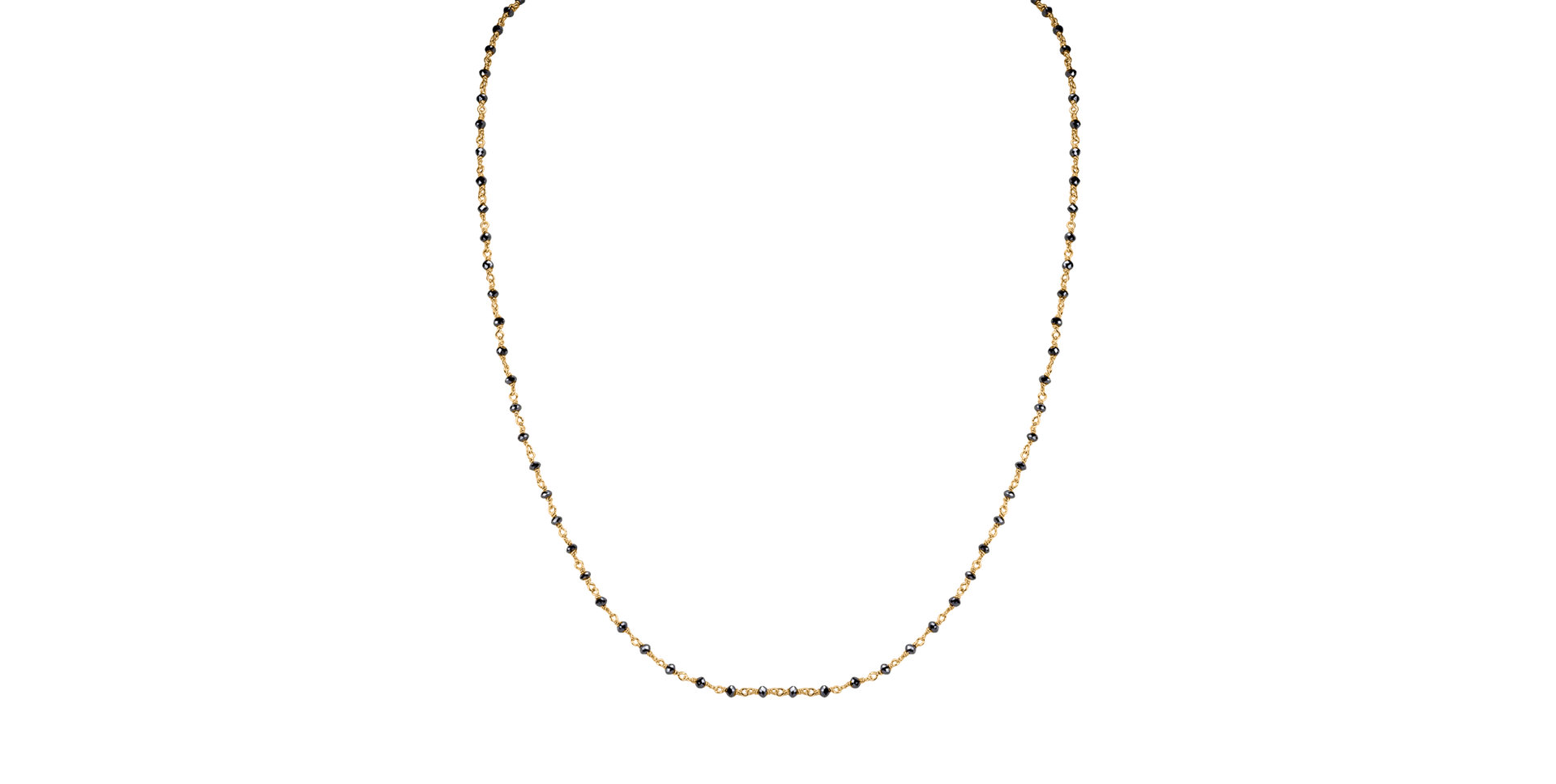 Náhrdelník s černými diamanty Dark Melody