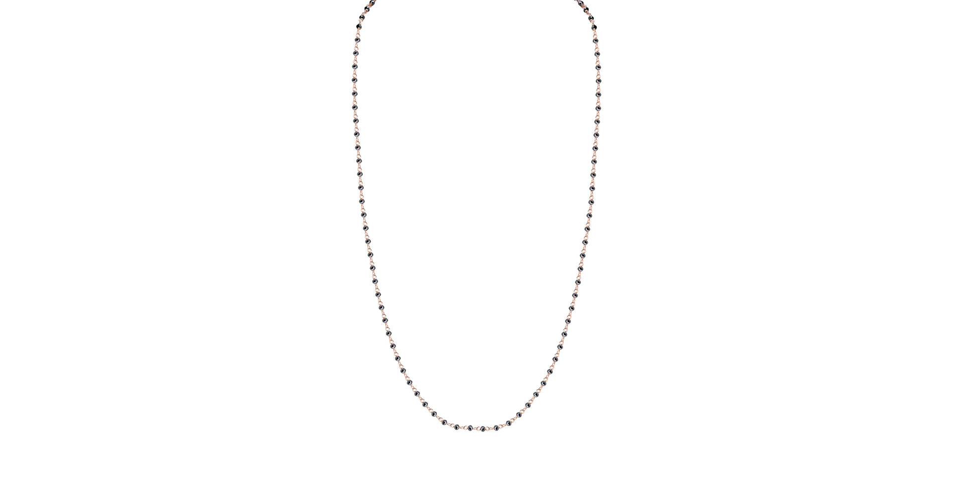 Náhrdelník s černými diamanty Dark Melody