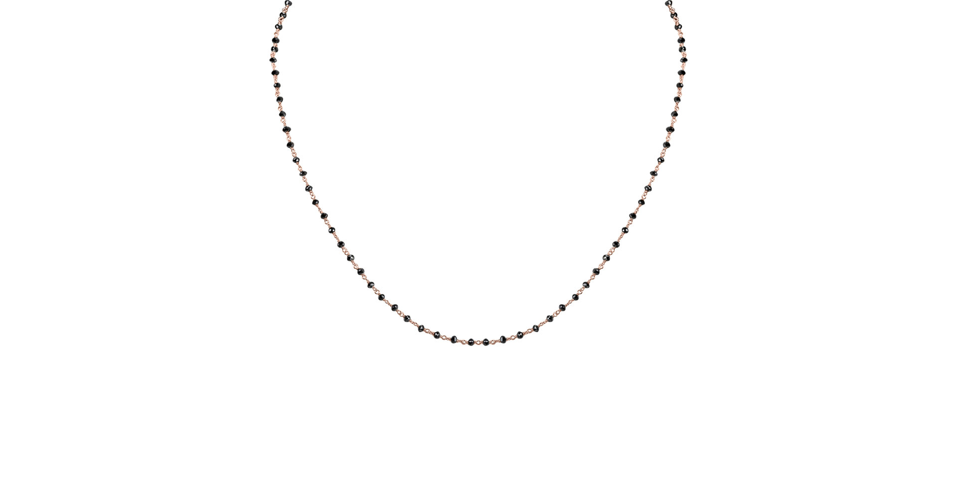 Náhrdelník s černými diamanty Dark Melody