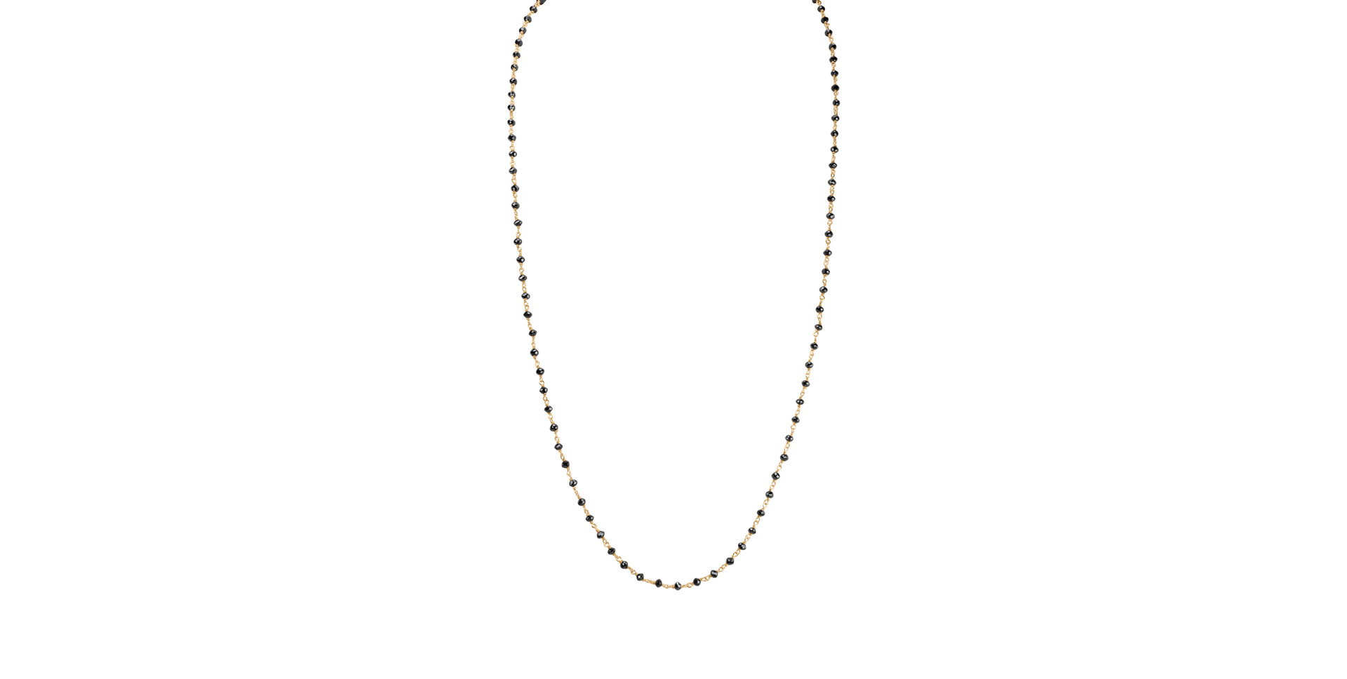 Náhrdelník s černými diamanty Dark Melody