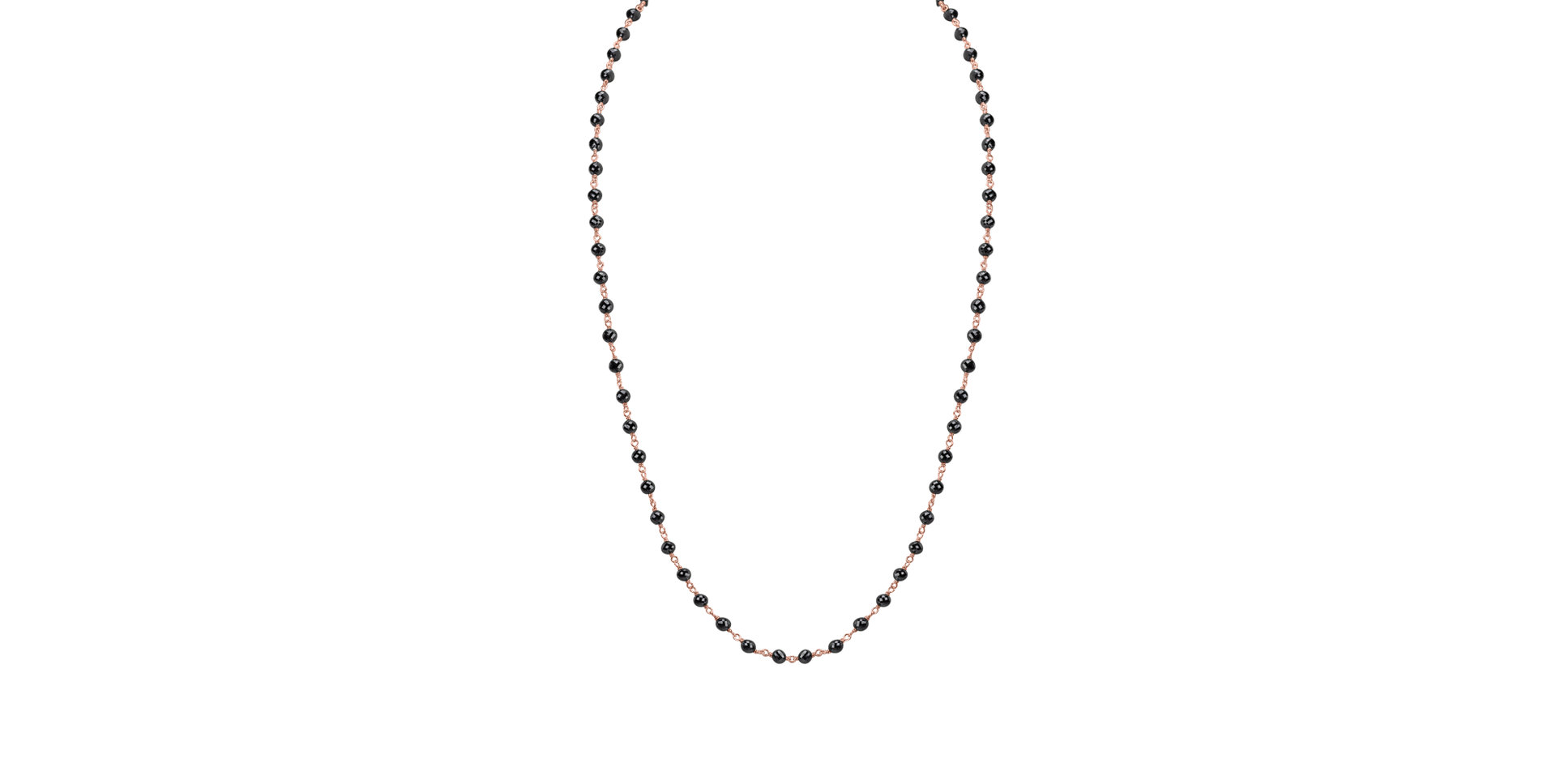 Náhrdelník s černými diamanty Dark Melody