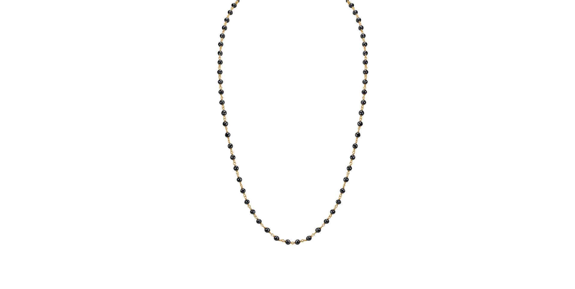 Náhrdelník s černými diamanty Dark Melody