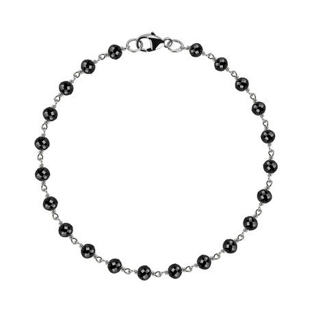 Náramek s černými diamanty Dark Melody