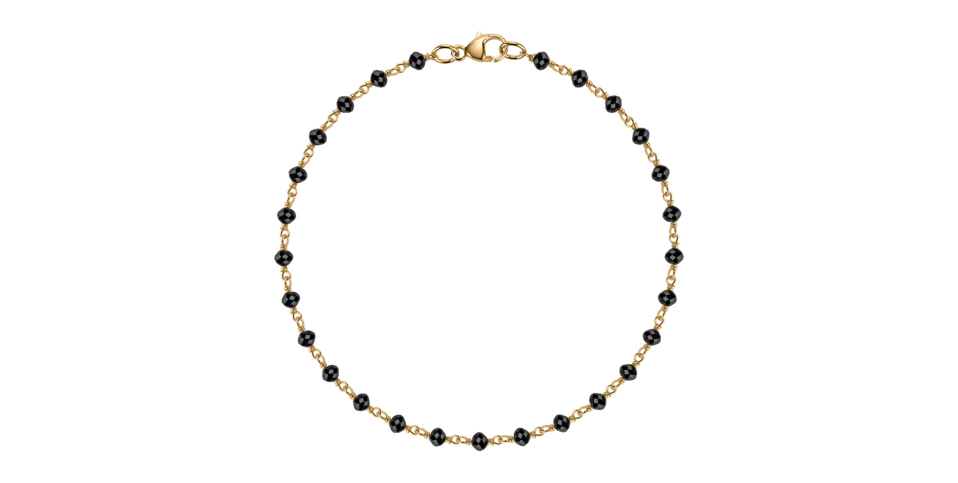 Náramek s černými diamanty Dark Melody