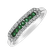 Prsten s diamanty a smaragdy Bright Life4