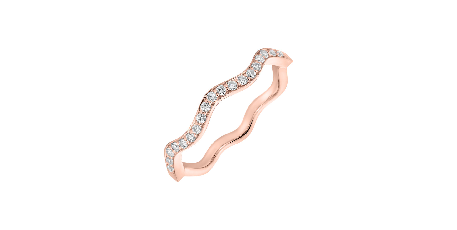 Prsten s diamanty Wavy Adventure