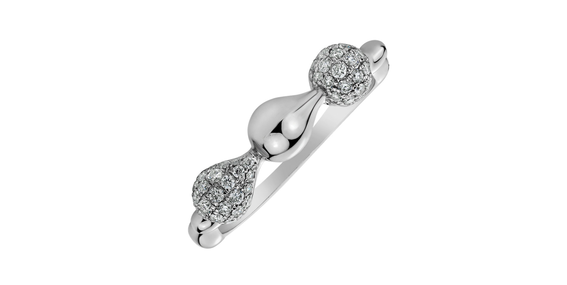 Prsten s diamanty Frozen Tear