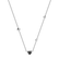 Náhrdelník s černými a bílými diamanty Tender Heart4