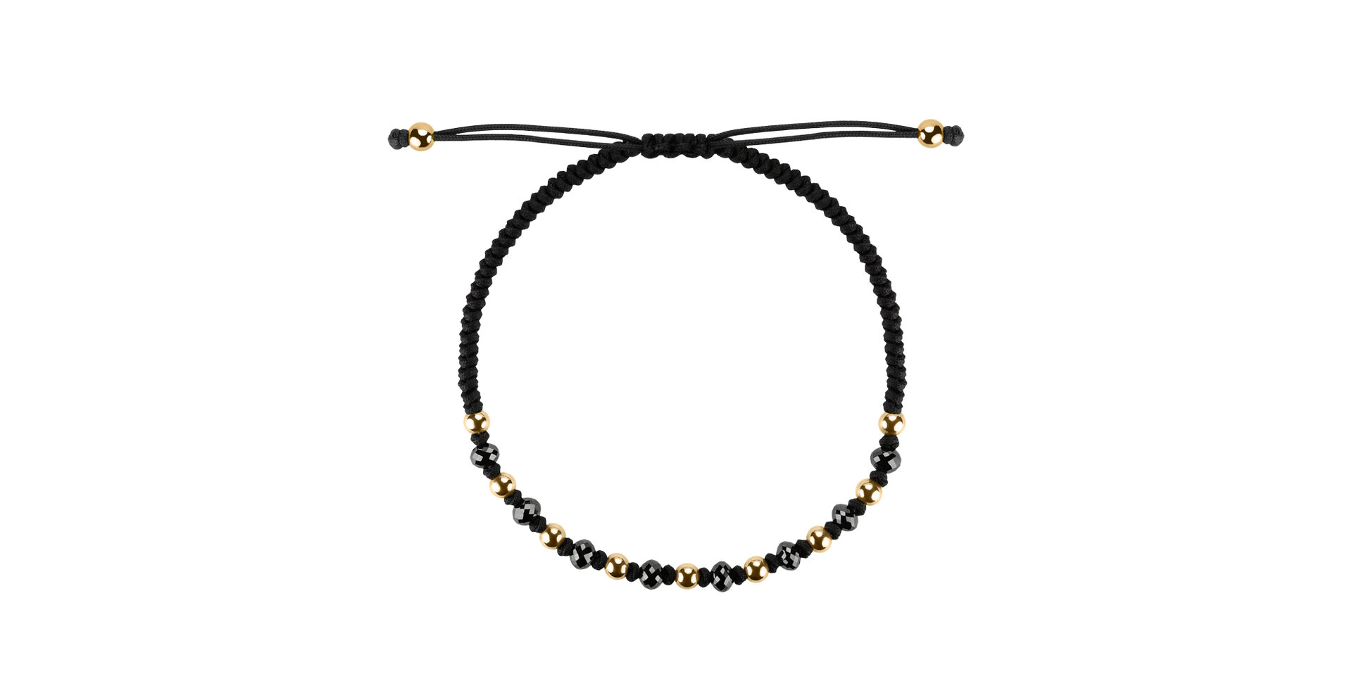 Náramek s černými diamanty Dark Magic