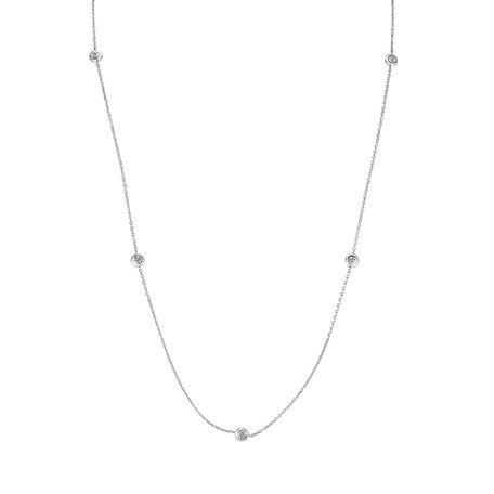 Náhrdelník s diamanty Dots