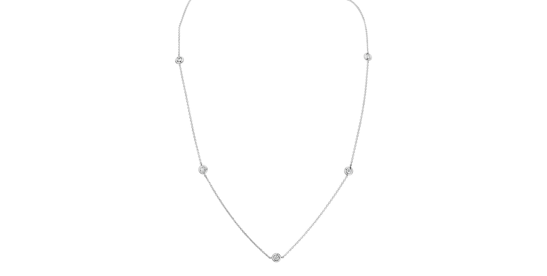 Náhrdelník s diamanty Dots