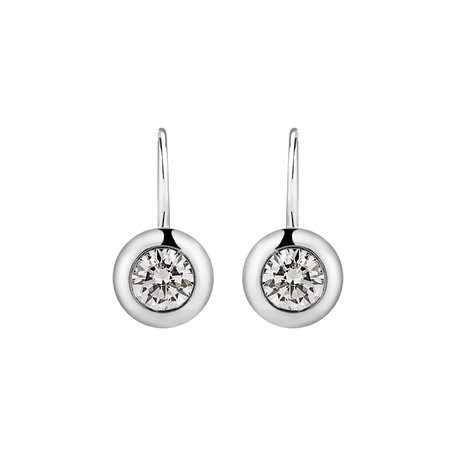 Náušnice s diamantem Sparkling Drops