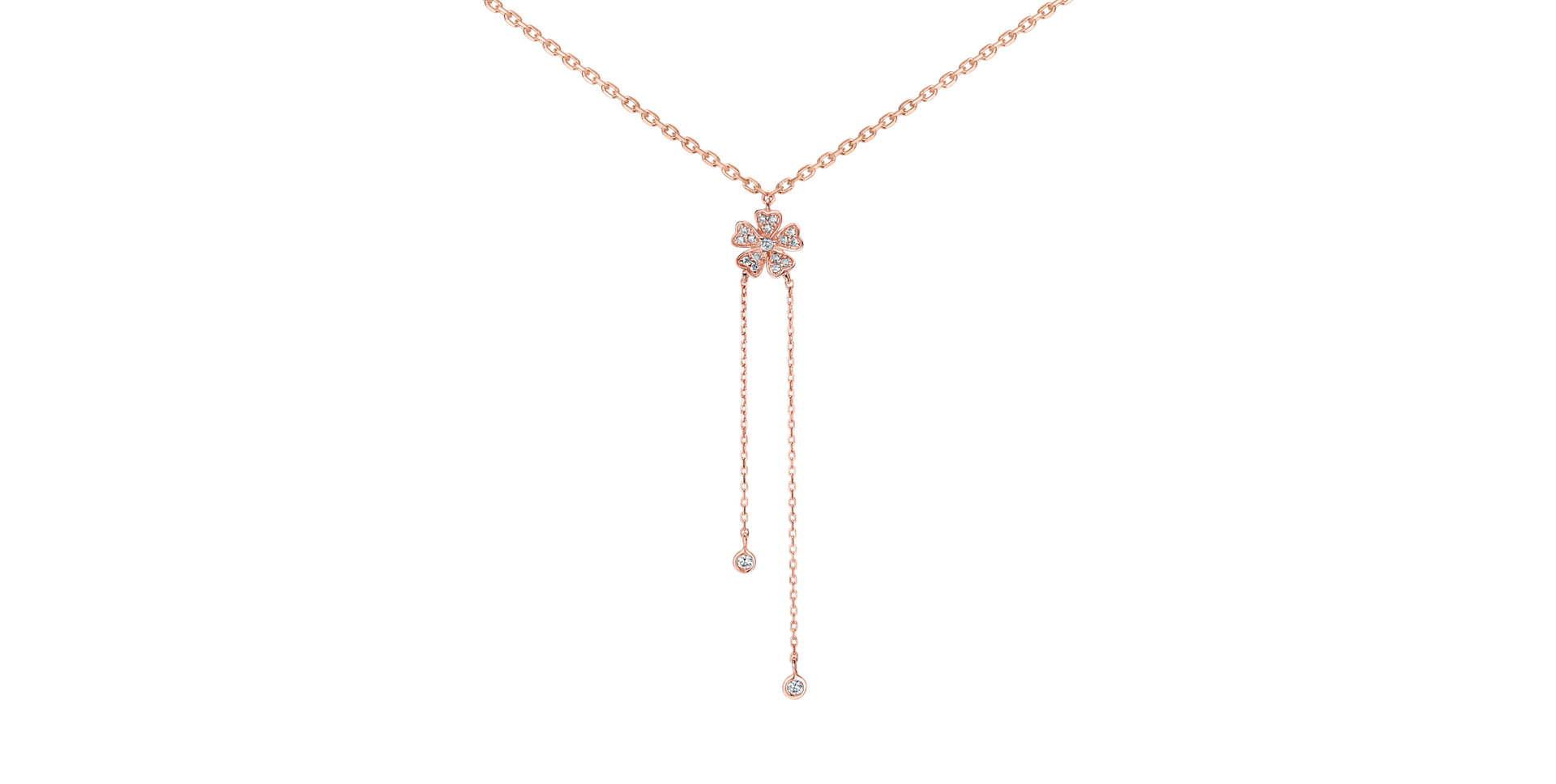 Náhrdelník s diamanty Blossom Waterfall