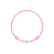 Dětský diamantový náramek se šňůrkou Circle Letter E3