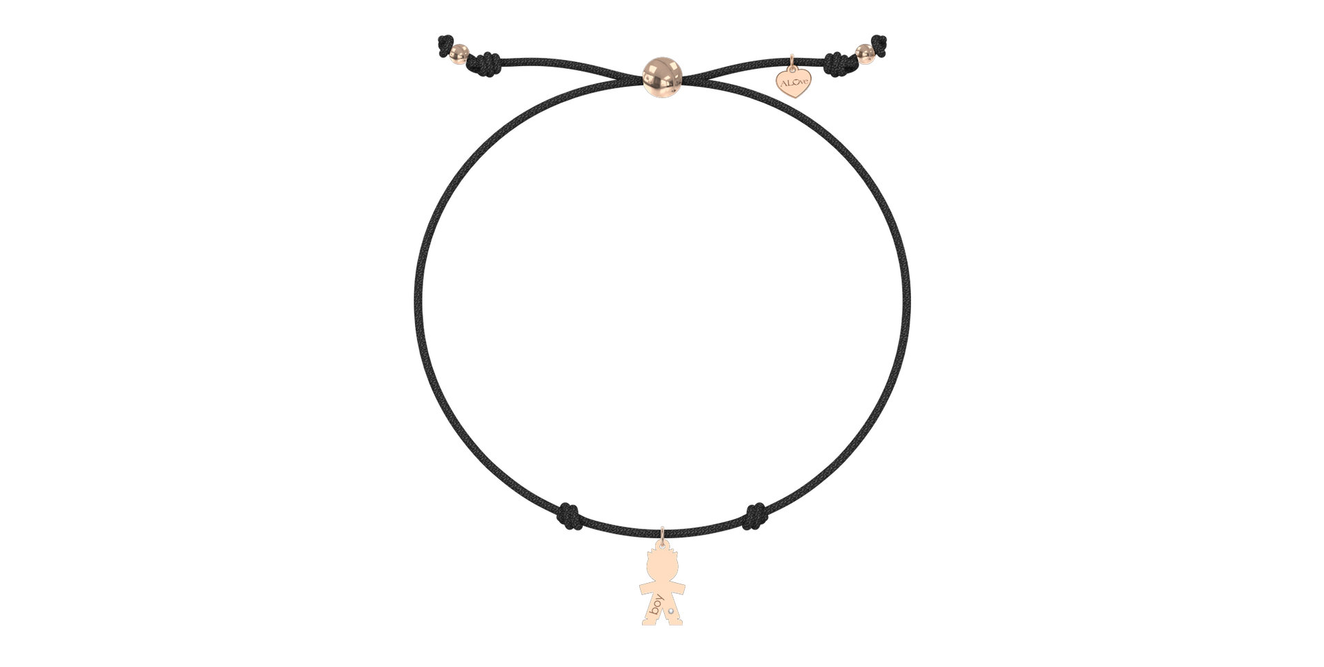 Náramek s diamantem Boy