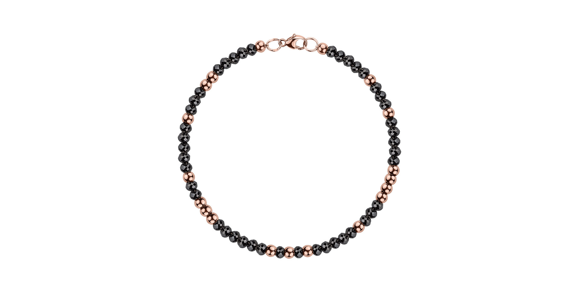 Náramek s černými diamanty Marbles Mood