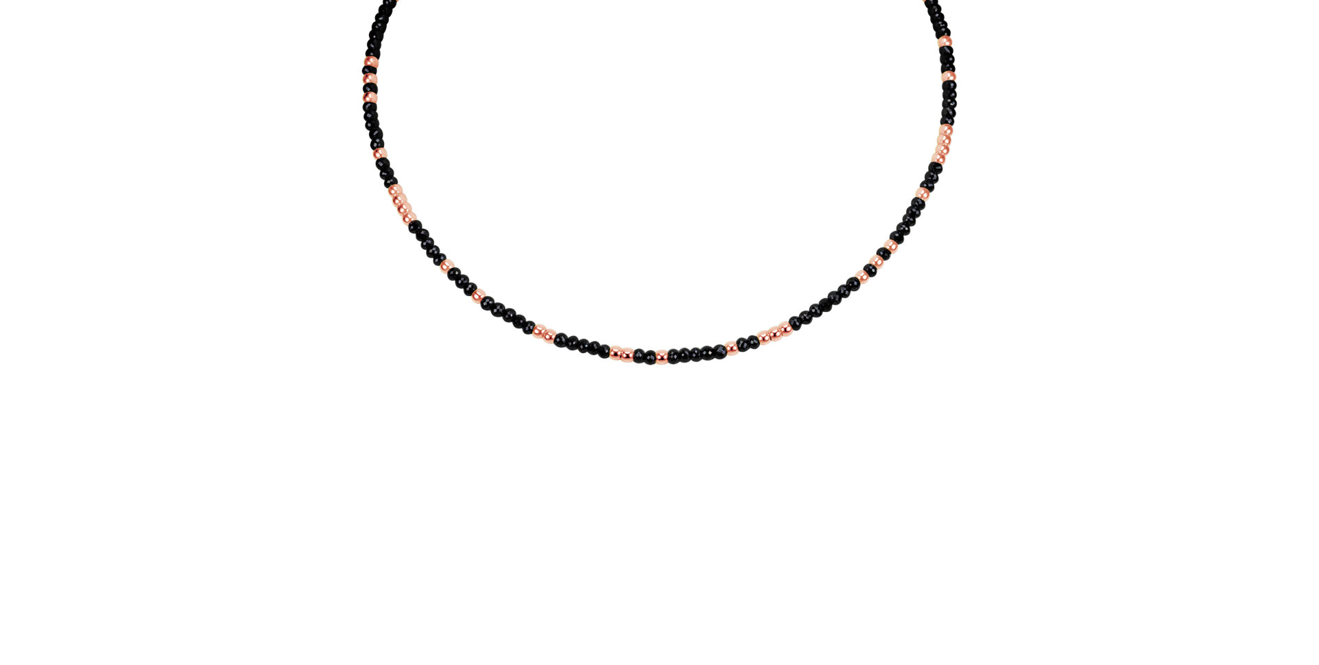 Náhrdelník s černými diamanty Night Chain