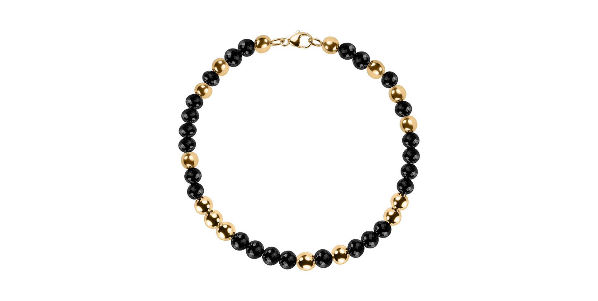 Náramek s černými diamanty Marbles Mood