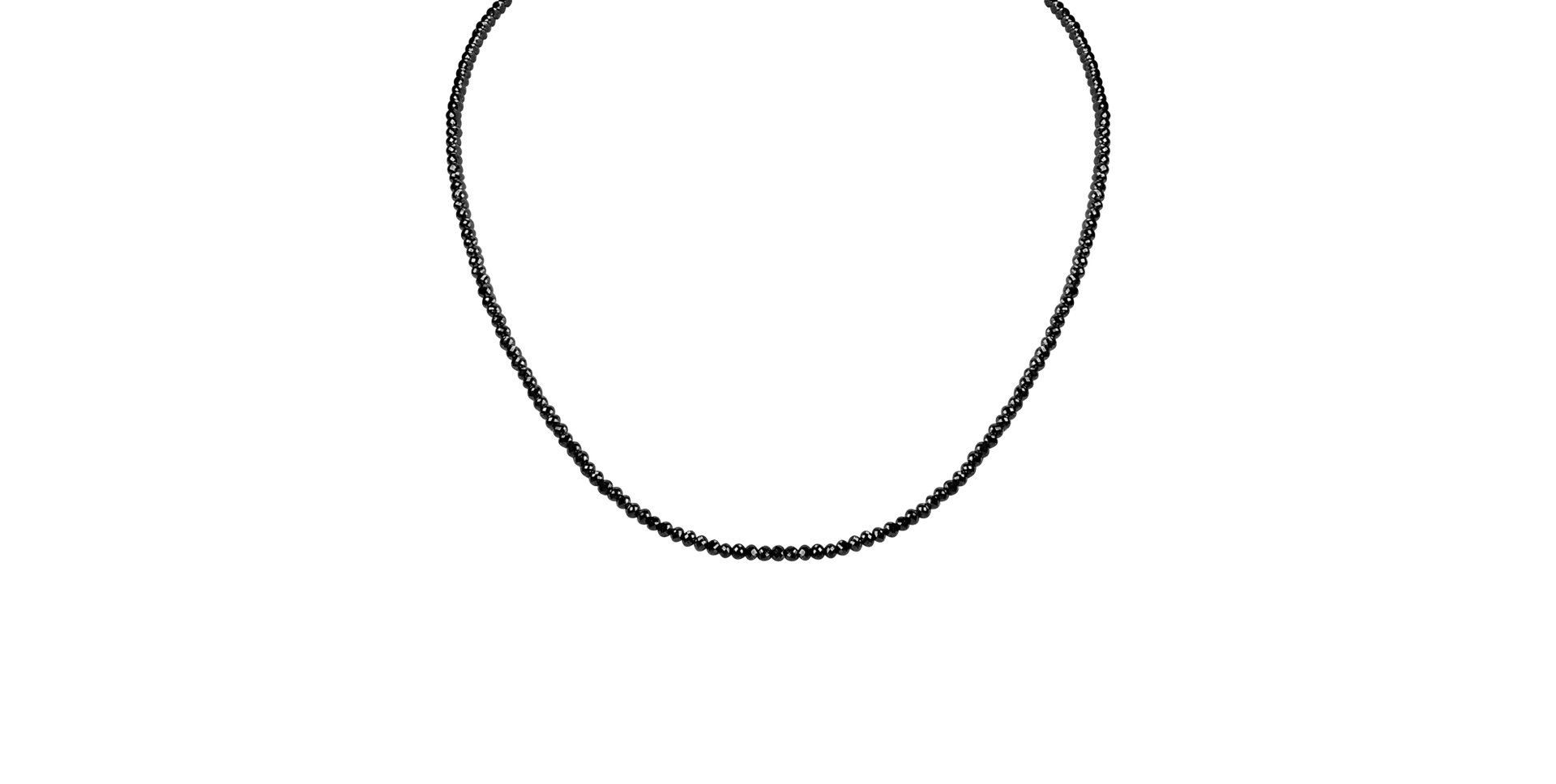 Náhrdelník s černými diamanty Bubbling Soap