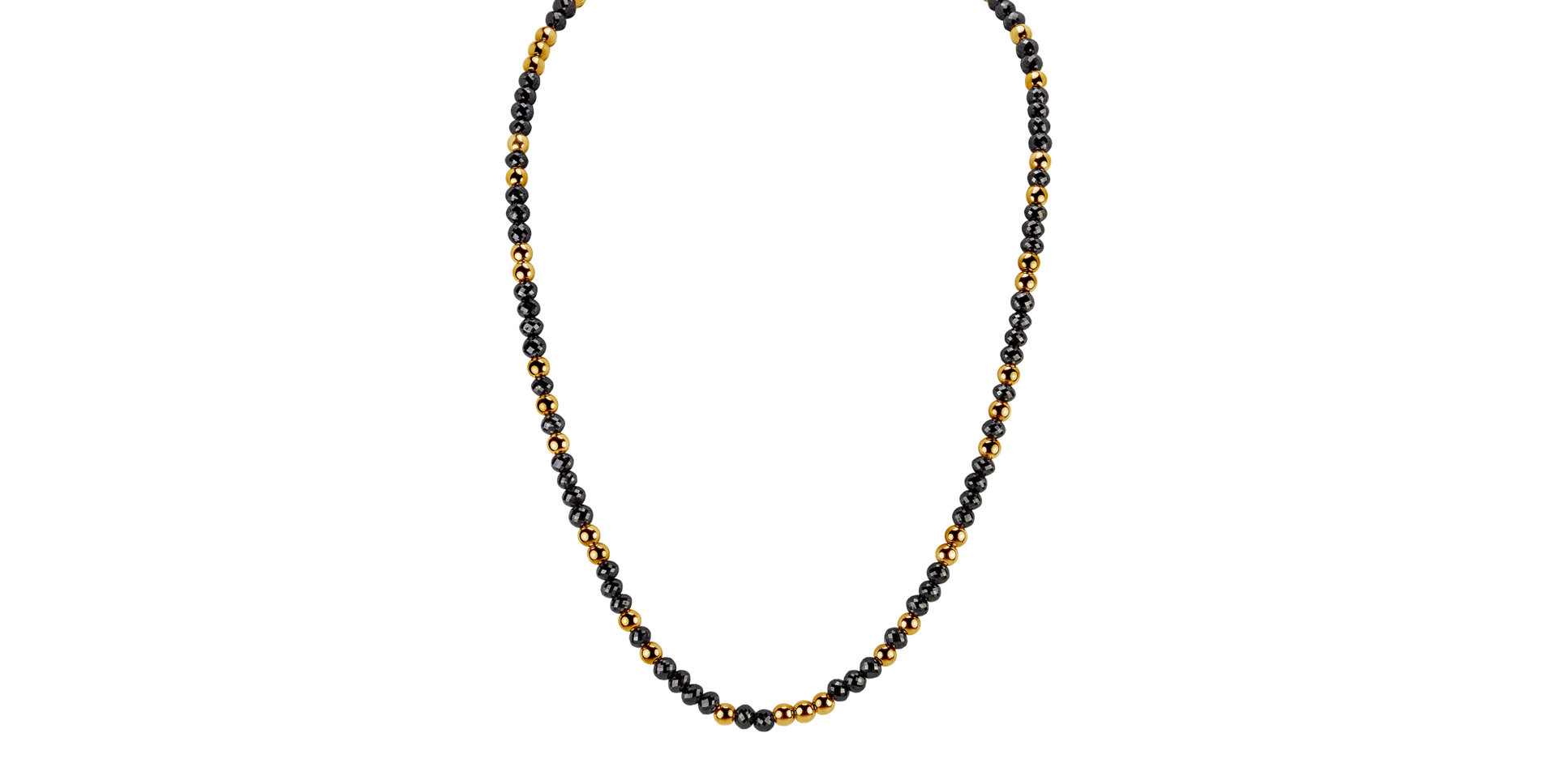 Náhrdelník s černými diamanty Night Chain