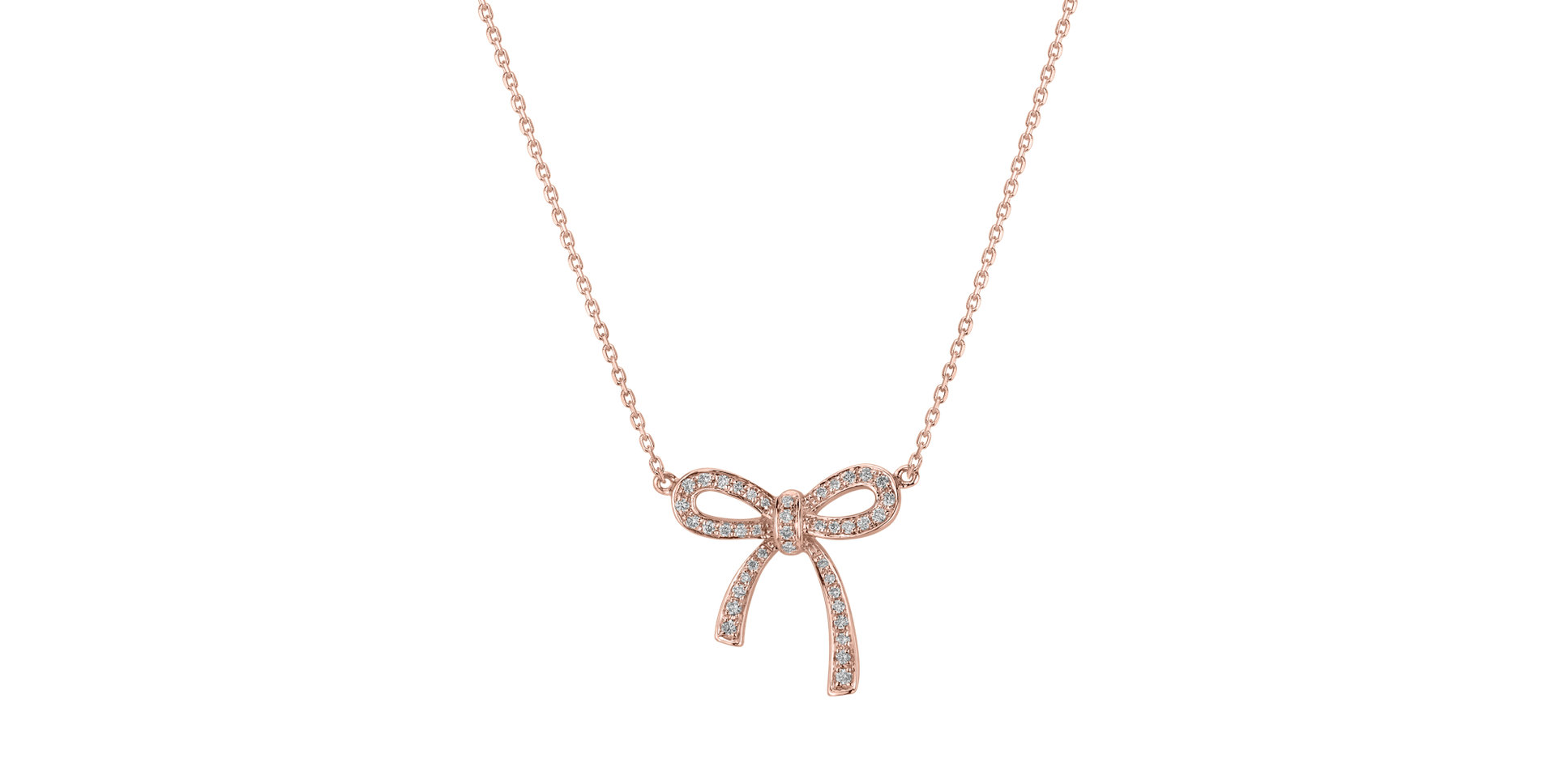 Náhrdelník s diamanty Mystic Bow