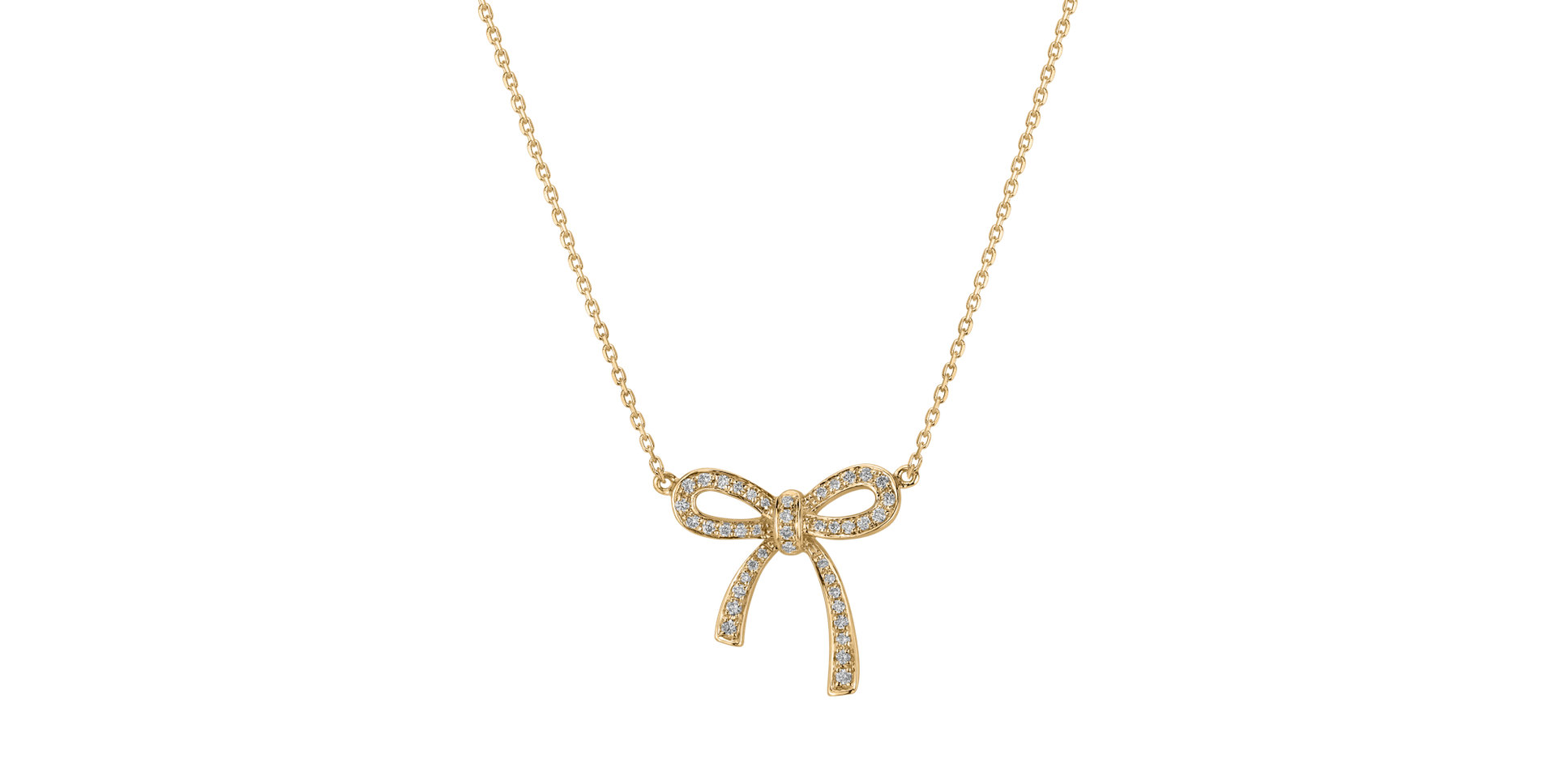 Náhrdelník s diamanty Mystic Bow