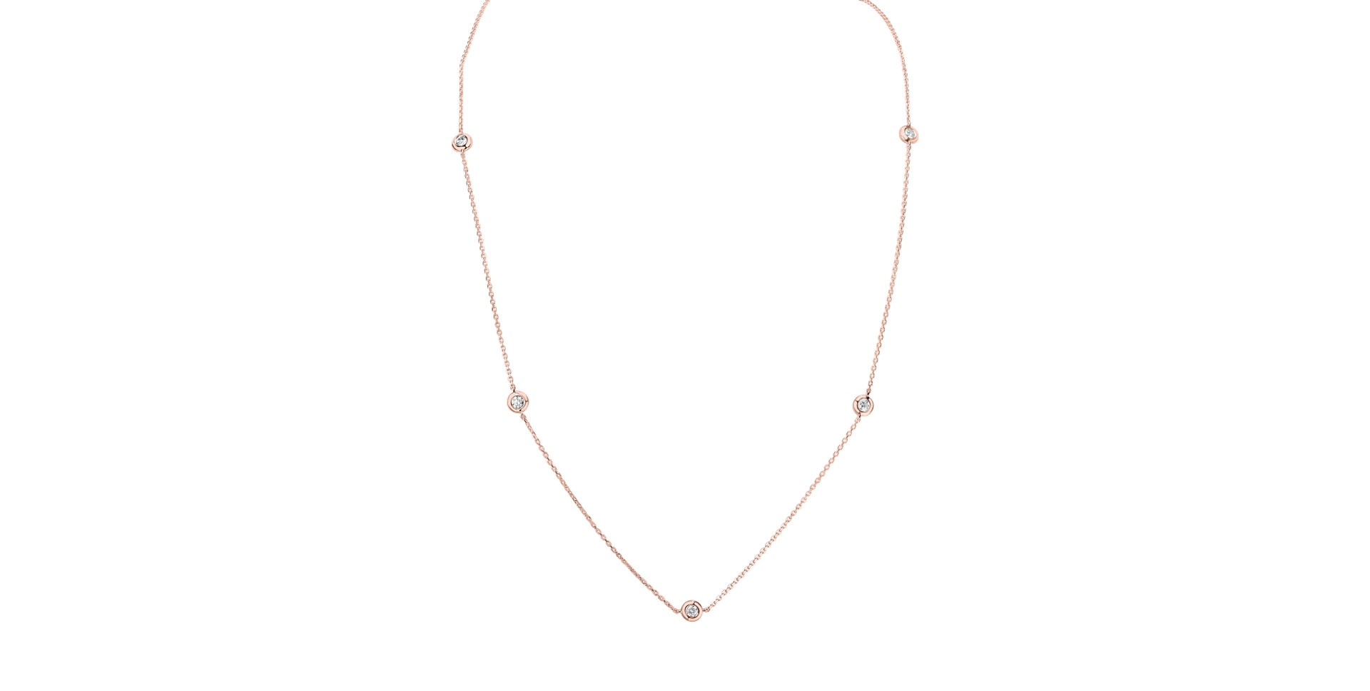 Náhrdelník s diamanty Dots