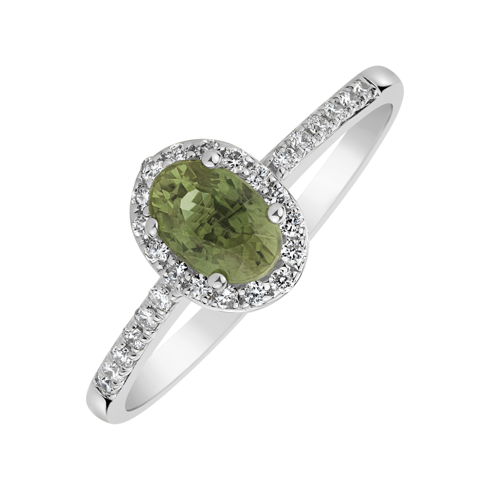 Prsten se safírem a diamanty Princess | Halada