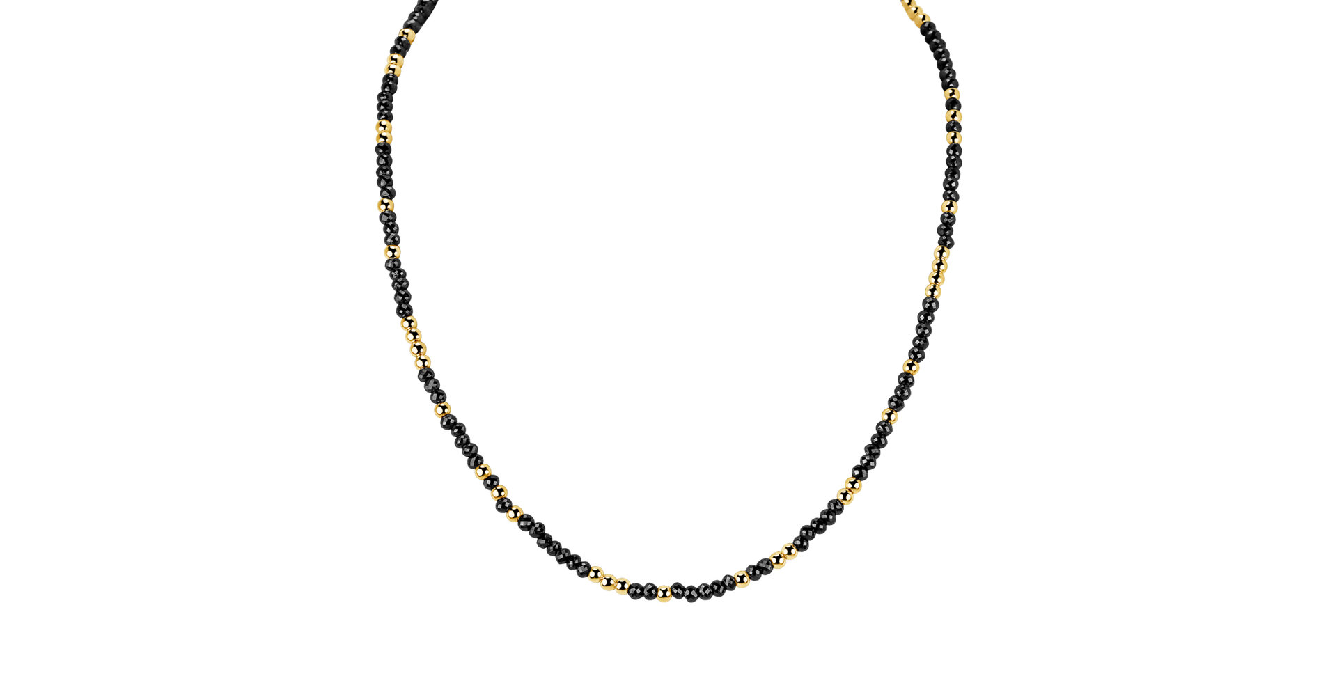 Náhrdelník s černými diamanty Night Chain