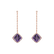 Náušnice s ametystem diamanty Stylianos5