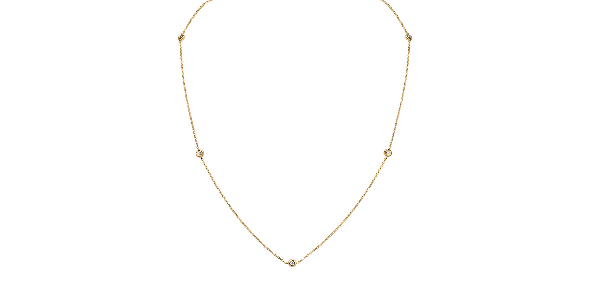 Náhrdelník s diamanty Sparkling Dots
