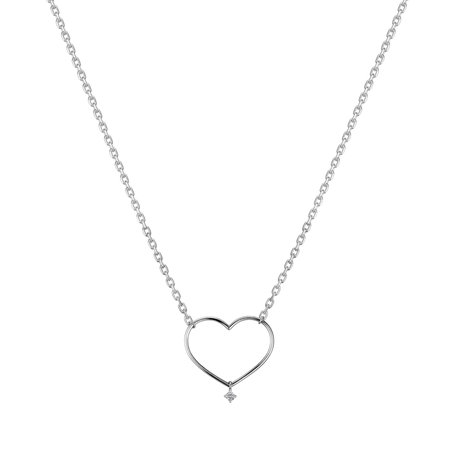 Náhrdelník s diamantem Desperate Heart