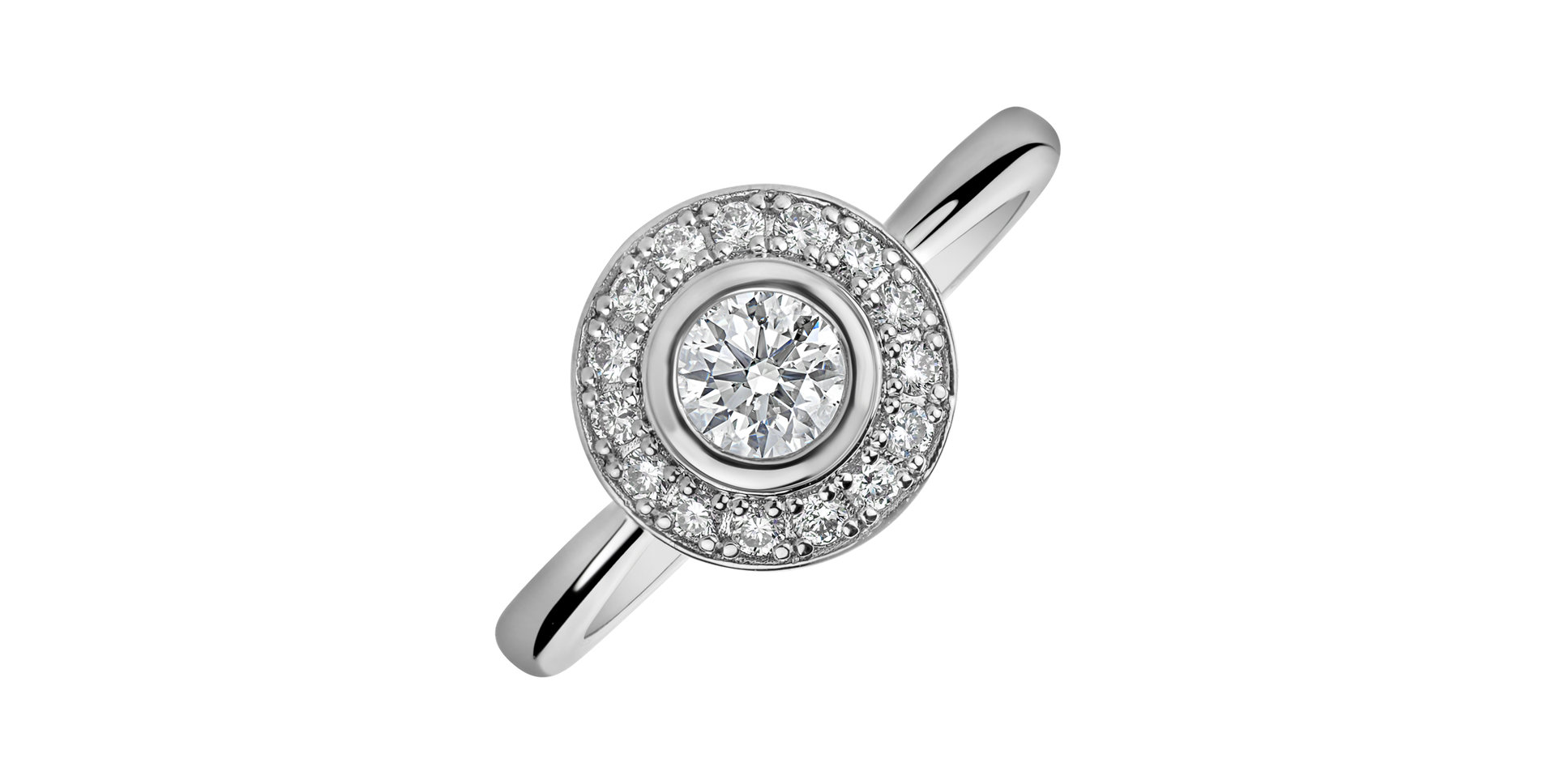 Prsten s diamanty Sun Highness