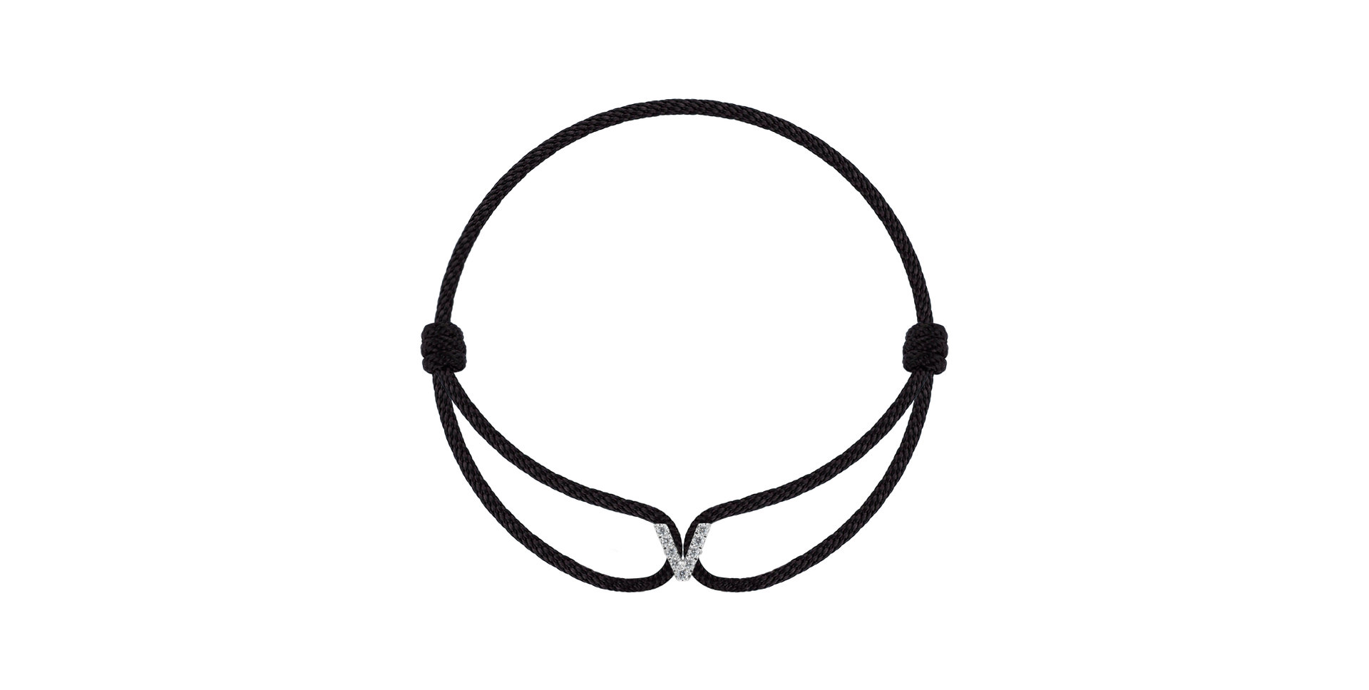 Náramek s diamanty Miracle Alphabet