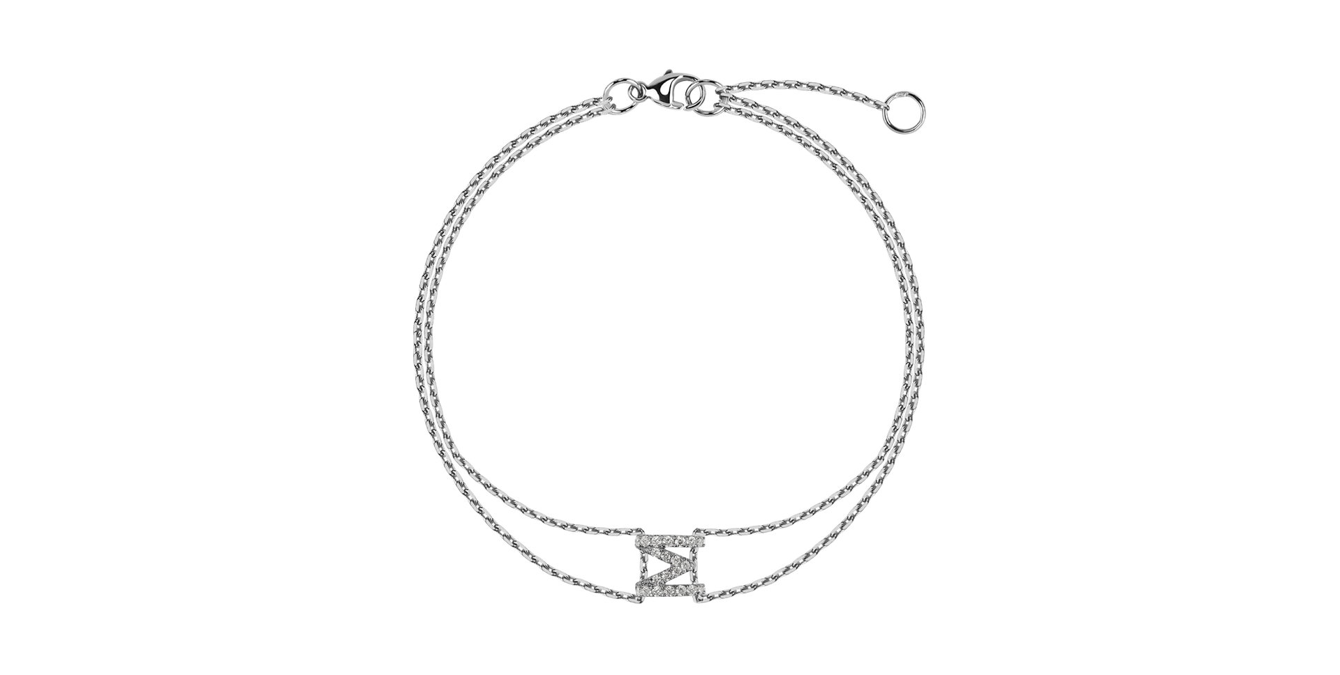 Náramek s diamanty Magic Letter