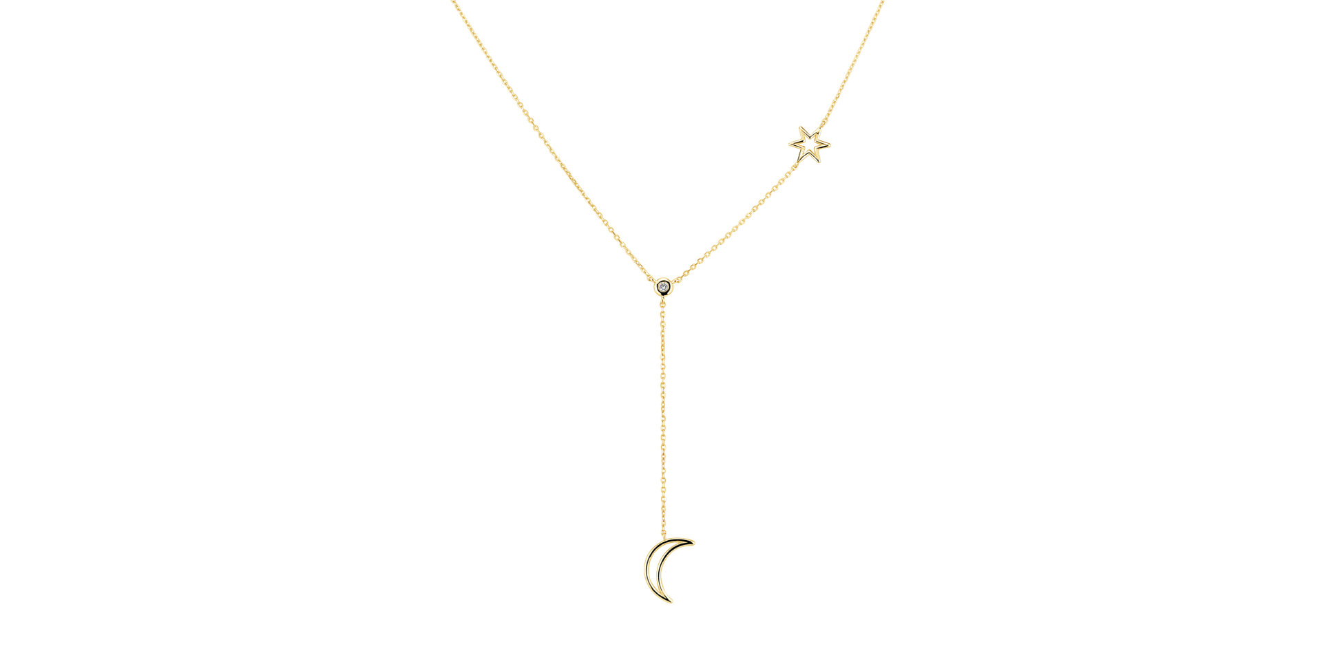 Náhrdelník s diamantem Endless Night