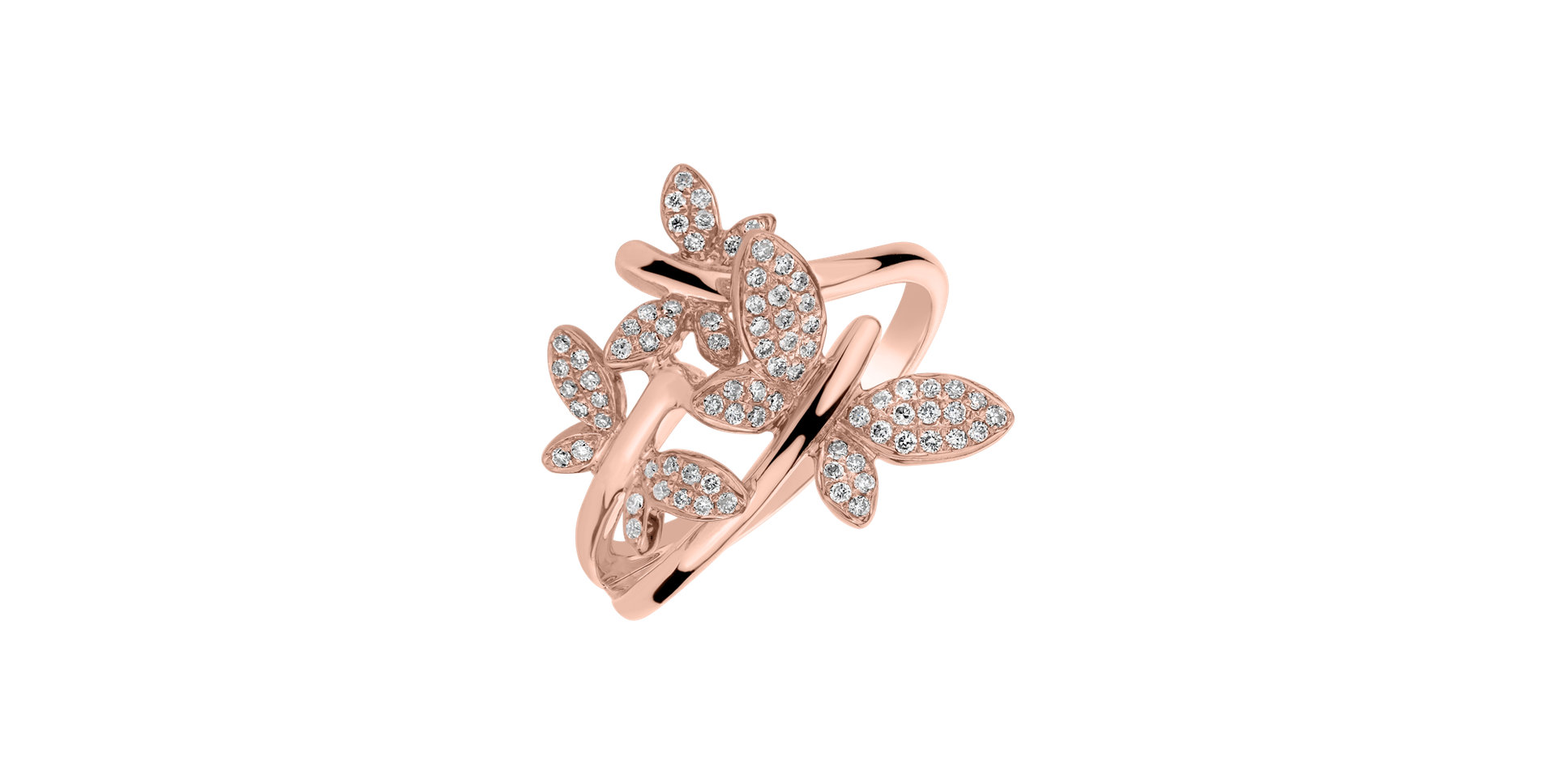 Prsten s diamanty Butterfly Passion
