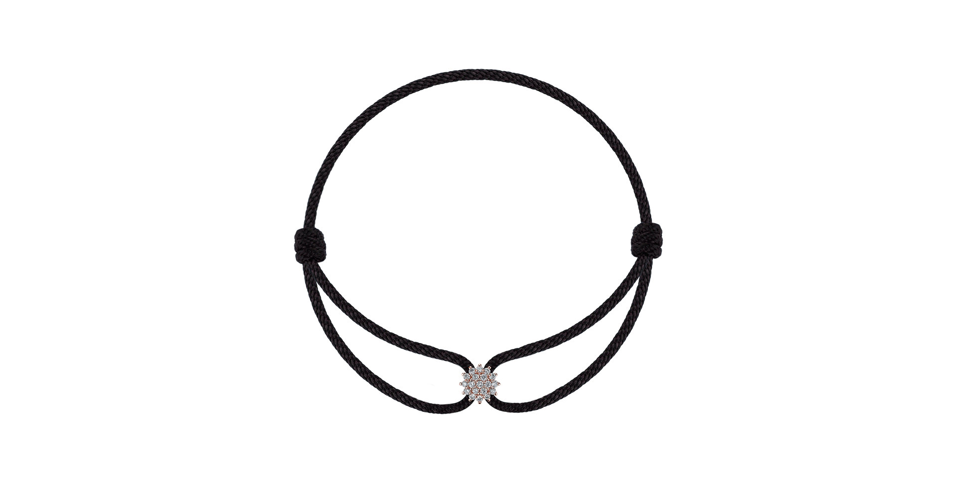 Náramek s diamanty Gloomy Snow