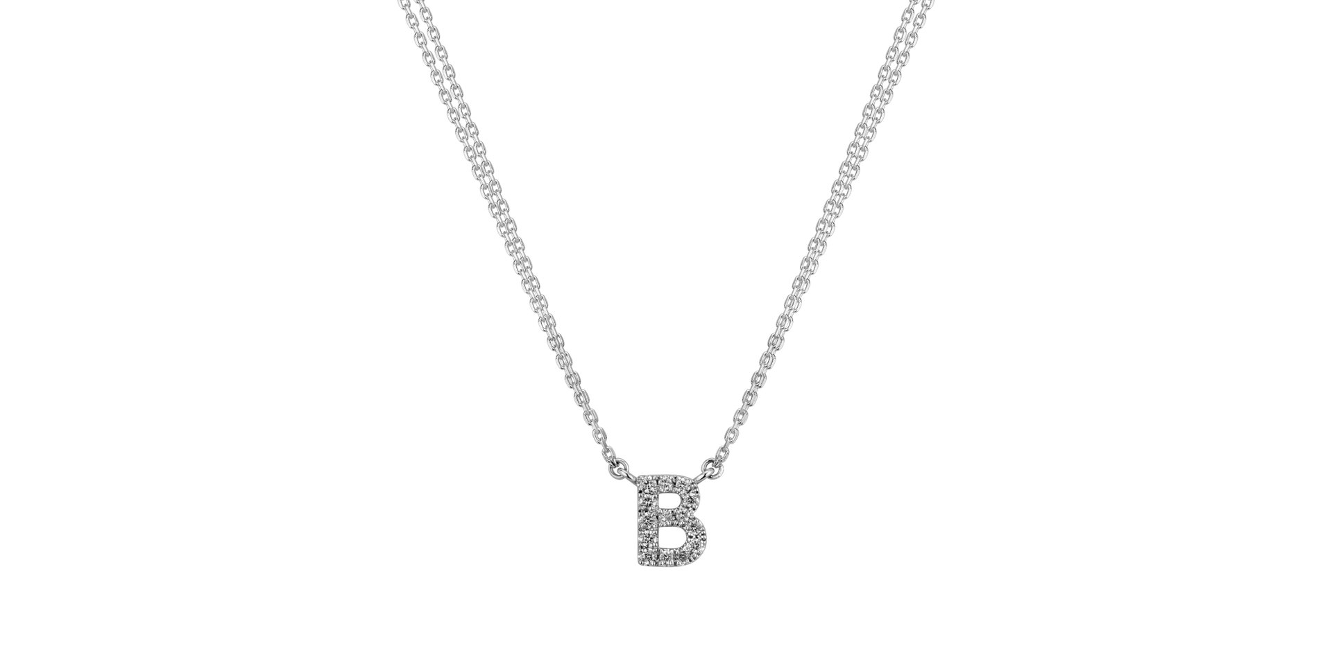 Náhrdelník s diamanty Shiny Alphabet