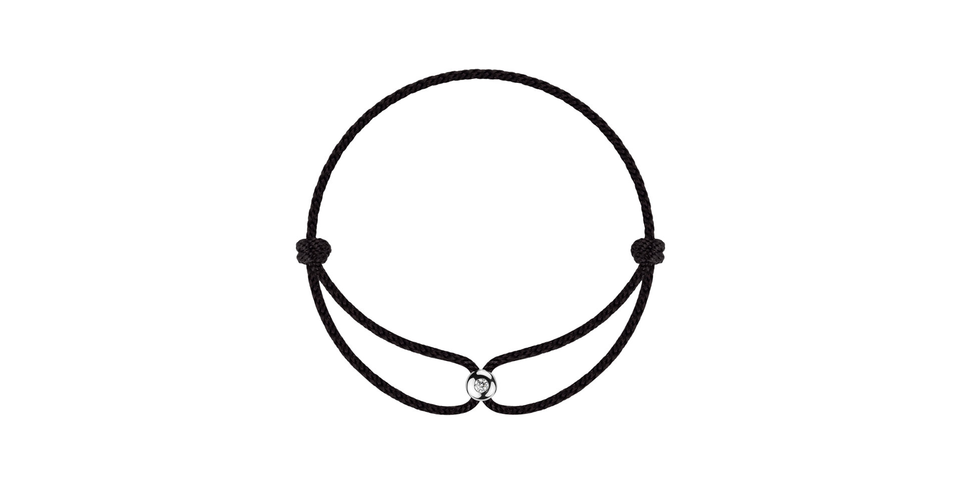 Diamantový náramek se šňůrkou Unstoppable Dot