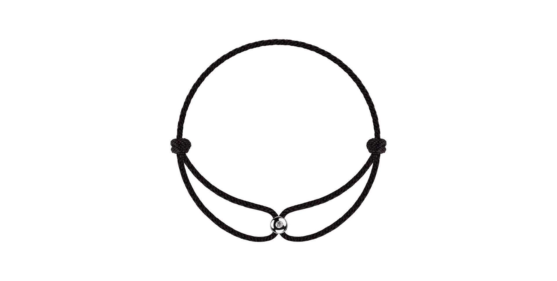 Diamantový náramek se šňůrkou Unstoppable Dot