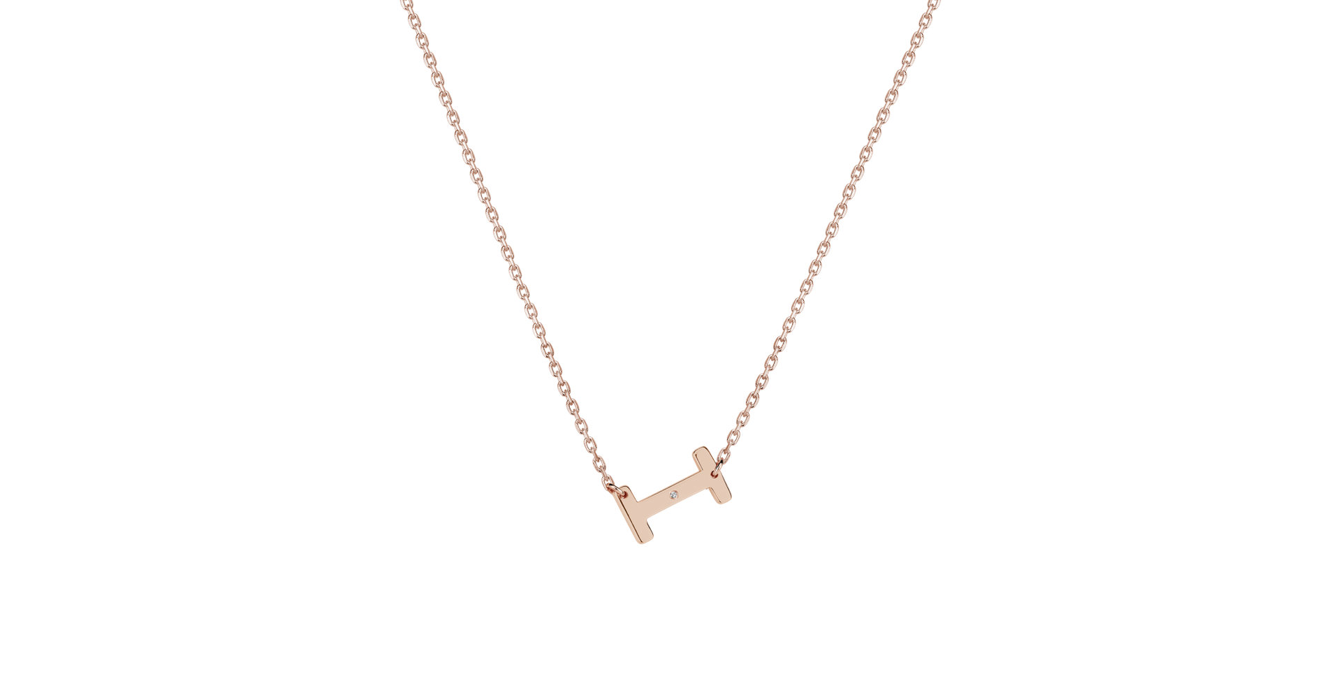 Náhrdelník s diamantem Big Laser Line I