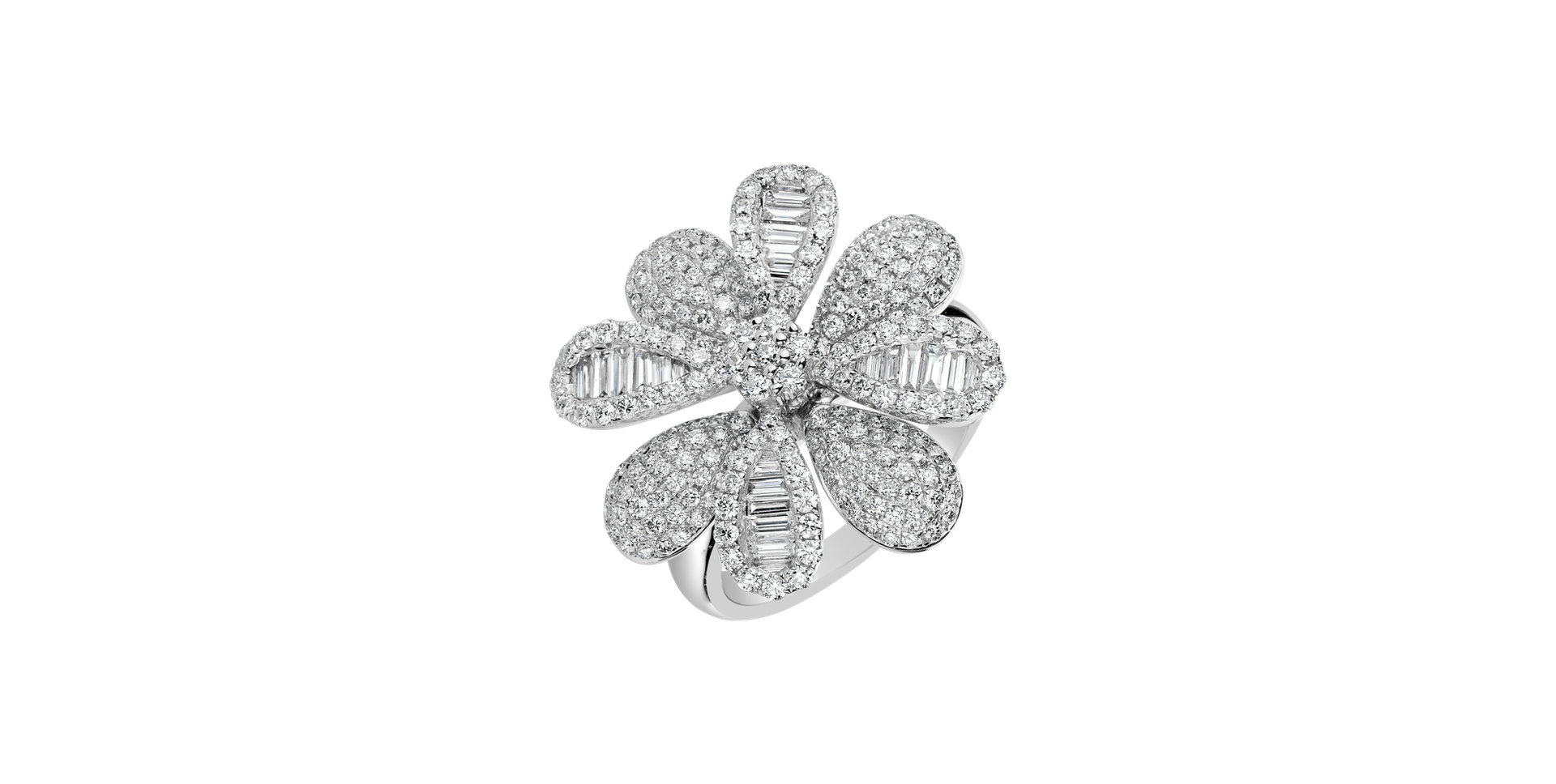 Prsten s diamanty Lucky Flower