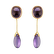 Náušnice s ametysty Nona5