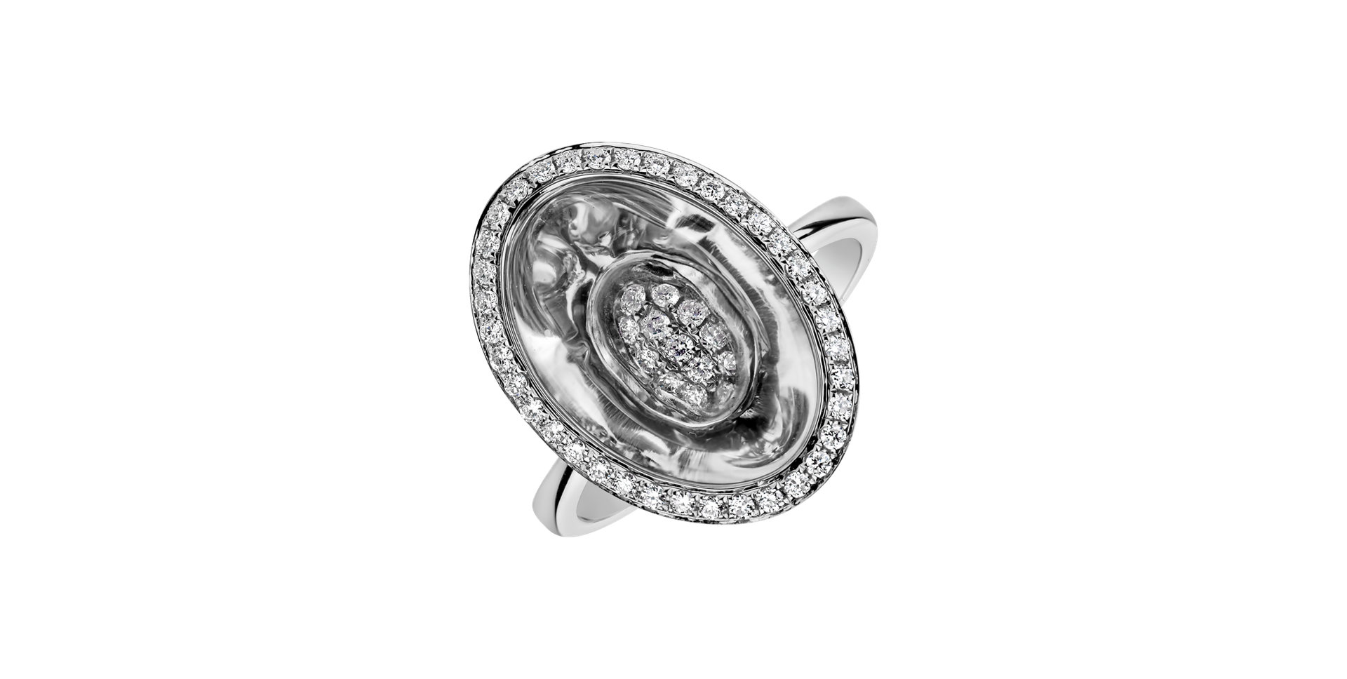 Prsten s Crystal a diamanty Mike